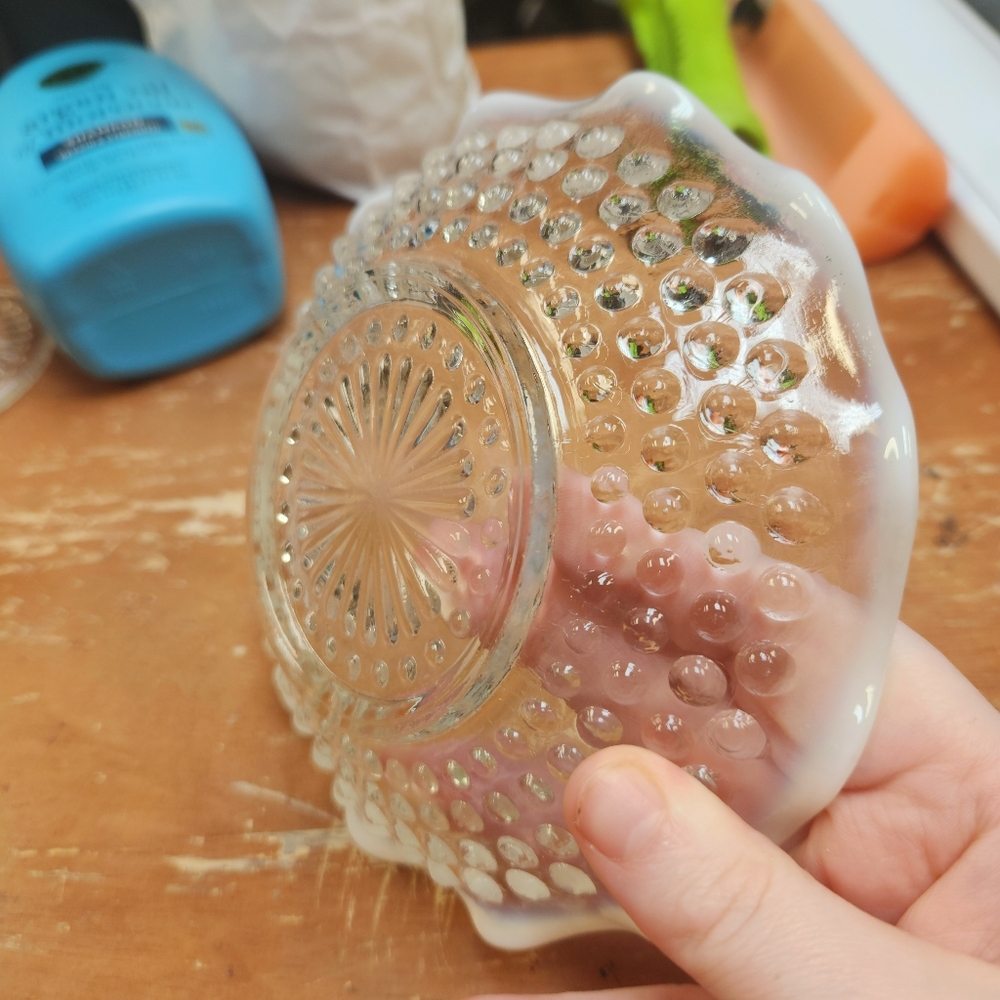 Vtg hobnail dish - Picture 2 of 2